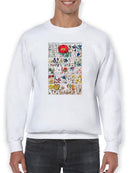 Floral Charts Sweatshirt -Vision Studio Designs