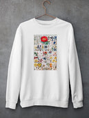 Floral Charts Sweatshirt -Vision Studio Designs