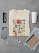 Floral Chart. T-shirt -Vision Studio Designs