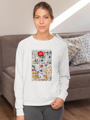 Floral Charts Sweatshirt -Vision Studio Designs
