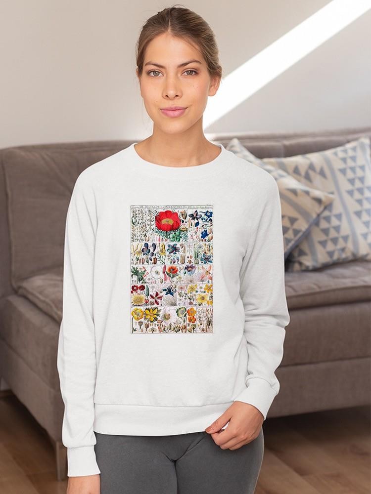 Floral Charts Sweatshirt -Vision Studio Designs