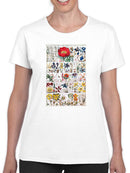 Floral Chart. T-shirt -Vision Studio Designs