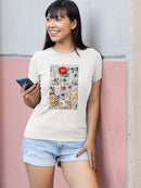 Floral Chart. T-shirt -Vision Studio Designs