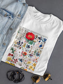 Floral Chart. T-shirt -Vision Studio Designs
