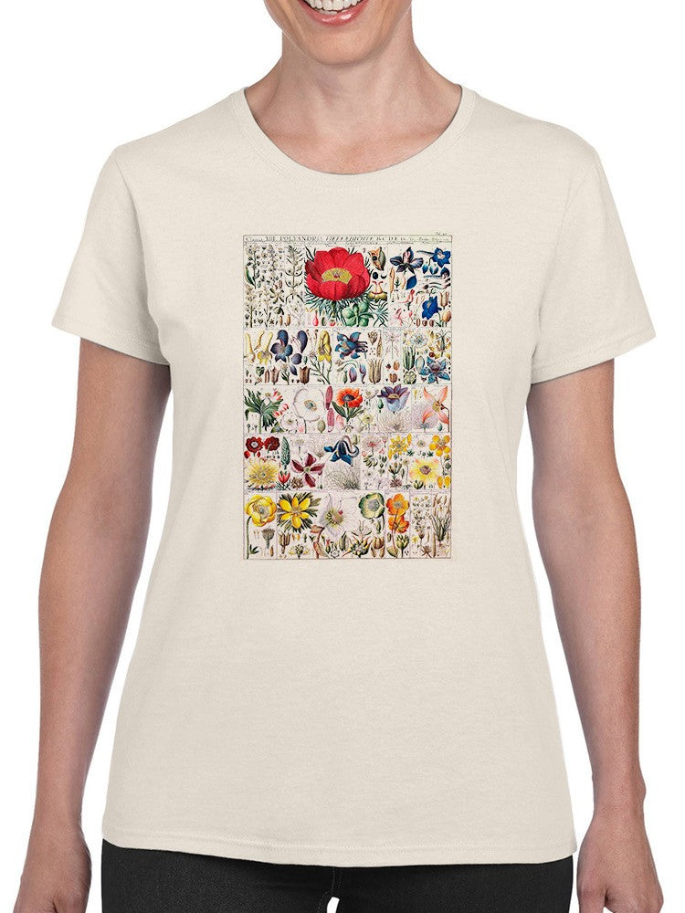Floral Chart. T-shirt -Vision Studio Designs