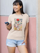 Floral Chart. T-shirt -Vision Studio Designs