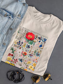 Floral Chart. T-shirt -Vision Studio Designs