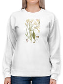 Antique Botanical Sketch I. Sweatshirt -Vision Studio Designs