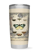 Vintage Butterfly Bookplate Tumbler -Vision Studio Designs