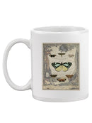 Vintage Butterfly Bookplate Mug -Vision Studio Designs