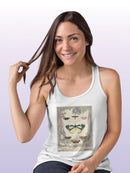 Vintage Butterfly Bookplate. T-shirt -Vision Studio Designs