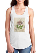 Vintage Rose Bookplate. T-shirt -Vision Studio Designs