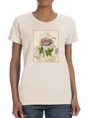Vintage Rose Bookplate. T-shirt -Vision Studio Designs