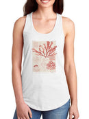 Antique Coral Seaweed Iv T-shirt -Vision Studio Designs