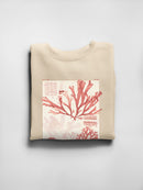 Antique Coral Seaweed Iv Sweatshirt -Vision Studio Designs