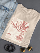 Antique Coral Seaweed Iv T-shirt -Vision Studio Designs