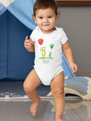 Pooh Bear W Balloons Bodysuit -SmartPrintsInk Designs