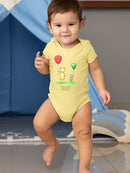 Pooh Bear W Balloons Bodysuit -SmartPrintsInk Designs