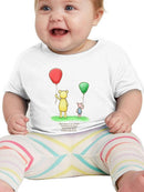 Pooh Bear W Balloons Bodysuit -SmartPrintsInk Designs