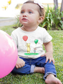 Pooh Bear W Balloons Bodysuit -SmartPrintsInk Designs