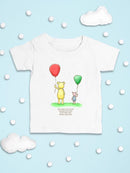 Pooh Bear W Balloons Bodysuit -SmartPrintsInk Designs