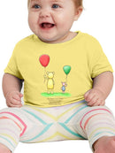 Pooh Bear W Balloons Bodysuit -SmartPrintsInk Designs