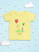 Pooh Bear W Balloons Bodysuit -SmartPrintsInk Designs