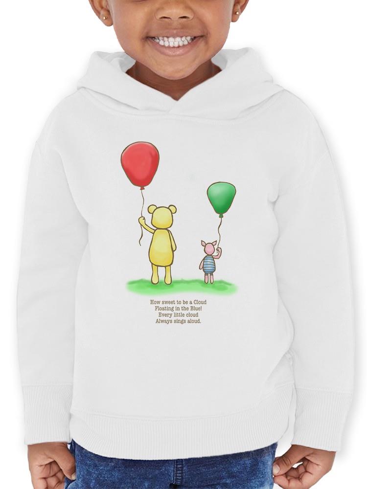 Pooh Bear W Balloons Hoodie -SmartPrintsInk Designs