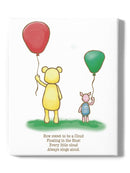 Pooh Bear W Balloons Wall Art -SmartPrintsInk Designs