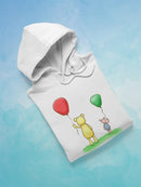Pooh Bear W Balloons Hoodie or Sweatshirt -SmartPrintsInk Designs
