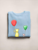 Pooh Bear W Balloons Hoodie or Sweatshirt -SmartPrintsInk Designs