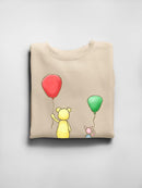 Pooh Bear W Balloons Hoodie or Sweatshirt -SmartPrintsInk Designs