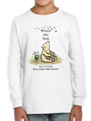 Pooh Bear And Bumblebees T-shirt -SmartPrintsInk Designs