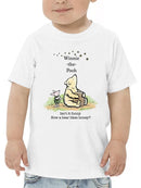 Pooh Bear And Bumblebees T-shirt -SmartPrintsInk Designs