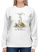 Pooh Bear And Bumblebees Hoodie or Sweatshirt -SmartPrintsInk Designs