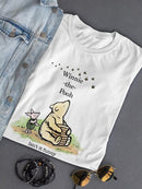 Pooh Bear And Bumblebees T-shirt -SmartPrintsInk Designs