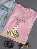 Pooh Bear And Bumblebees T-shirt -SmartPrintsInk Designs