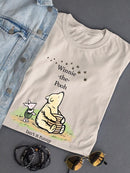 Pooh Bear And Bumblebees T-shirt -SmartPrintsInk Designs