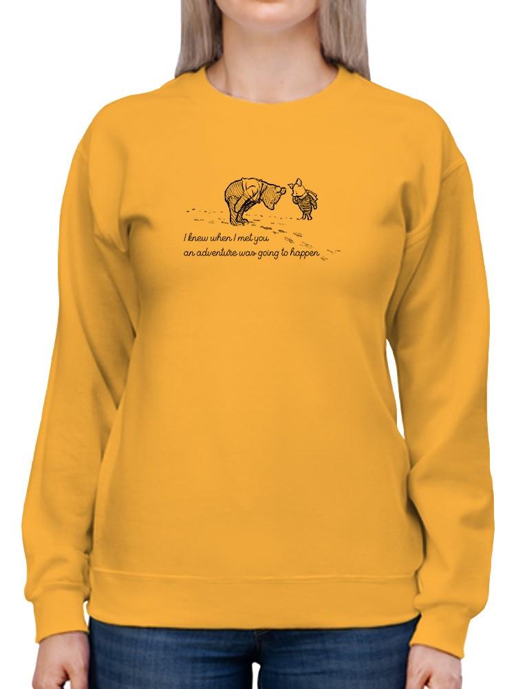 Pooh Bear Adventure Sweatshirt -SmartPrintsInk Designs