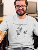 Pooh Bear Being A Friend T-shirt -SmartPrintsInk Designs