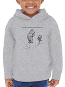 Pooh Bear Being A Friend Hoodie -SmartPrintsInk Designs
