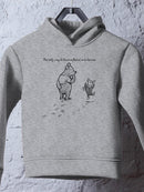 Pooh Bear Being A Friend Hoodie -SmartPrintsInk Designs