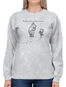 Pooh Bear Being A Friend Sweatshirt -SmartPrintsInk Designs