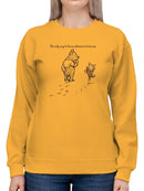Pooh Bear Being A Friend Sweatshirt -SmartPrintsInk Designs