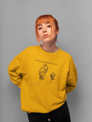 Pooh Bear Being A Friend Sweatshirt -SmartPrintsInk Designs
