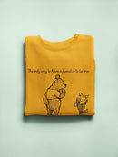 Pooh Bear Being A Friend Sweatshirt -SmartPrintsInk Designs