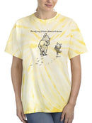 Pooh Bear Being A Friend Tie Dye Tee -SmartPrintsInk Designs