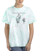 Pooh Bear Being A Friend Tie Dye Tee -SmartPrintsInk Designs