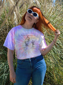 Pooh Bear Being A Friend Tie Dye Tee -SmartPrintsInk Designs