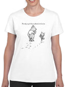Pooh Bear Being A Friend T-shirt -SmartPrintsInk Designs